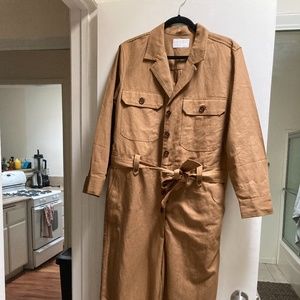 Banana Republic camel jumpsuit
